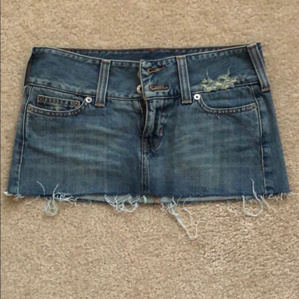 Hollister jean skirt